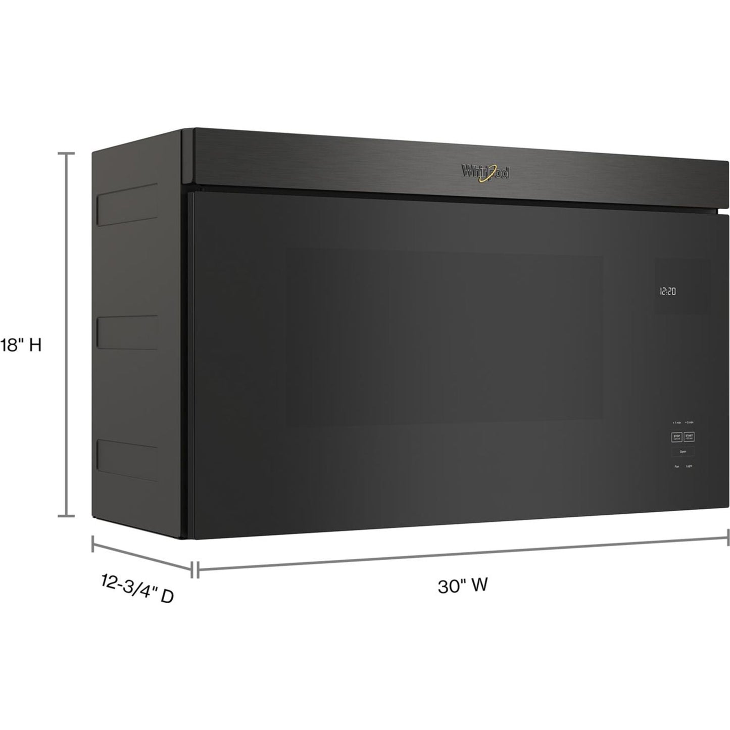 Four à micro-ondes Whirlpool à hotte intégrée (YWMMF5930PV) - Noir inox