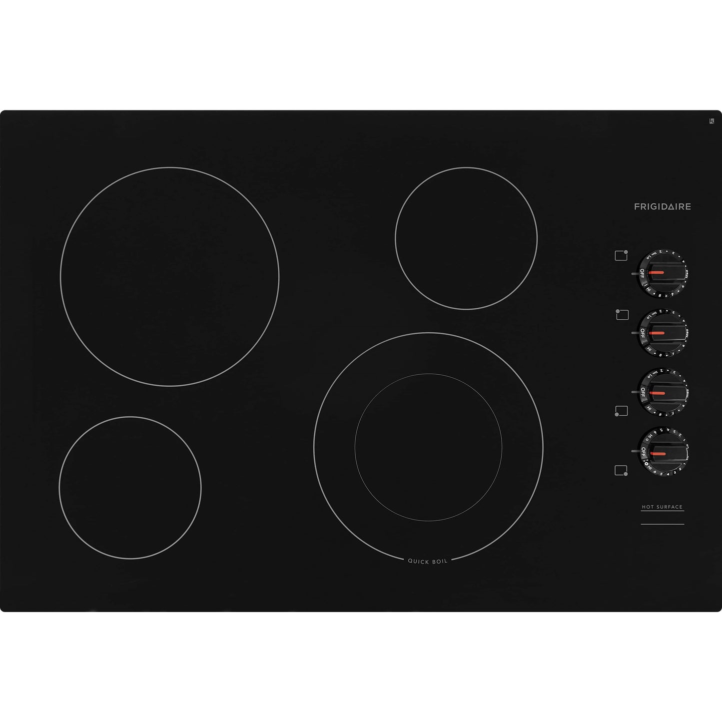 Plaque de cuisson Frigidaire 30 pouces (FFEC3025UB) - Noire