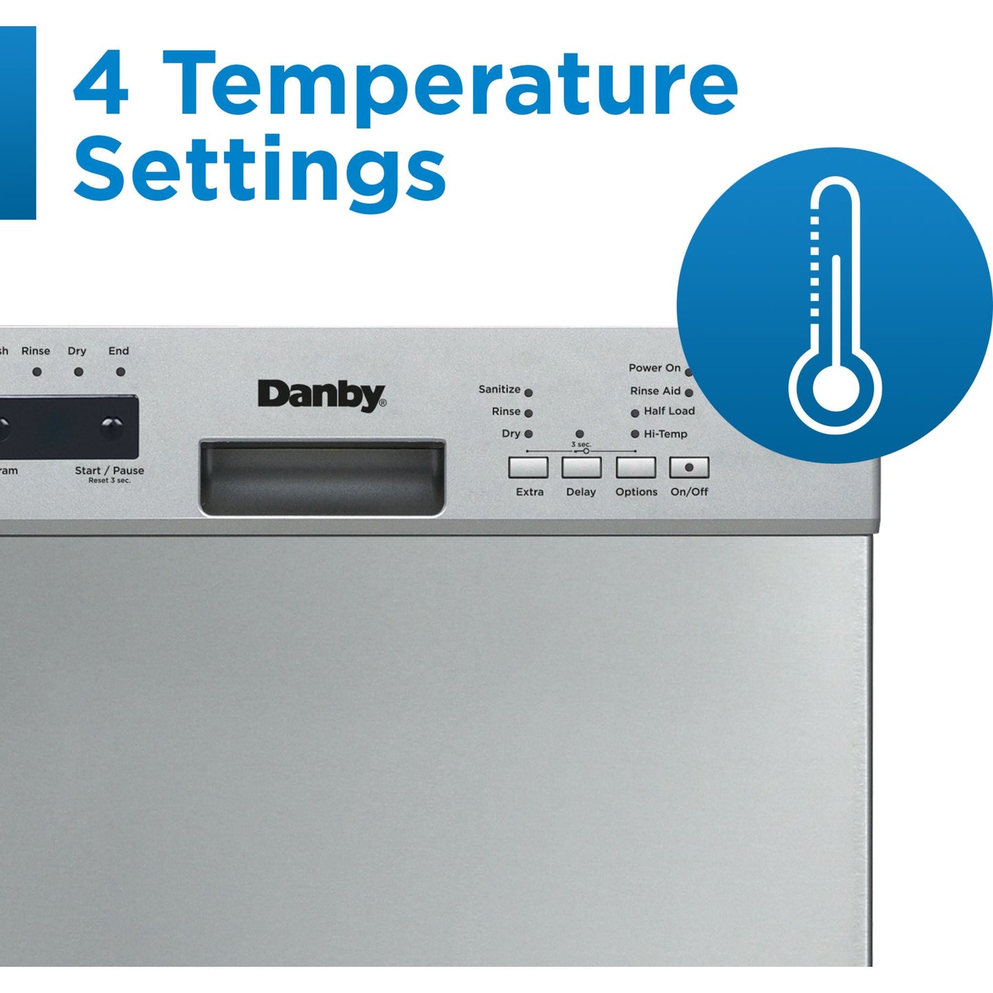 Lave-vaisselle Danby (DDW18D1ESS) - Acier inoxydable