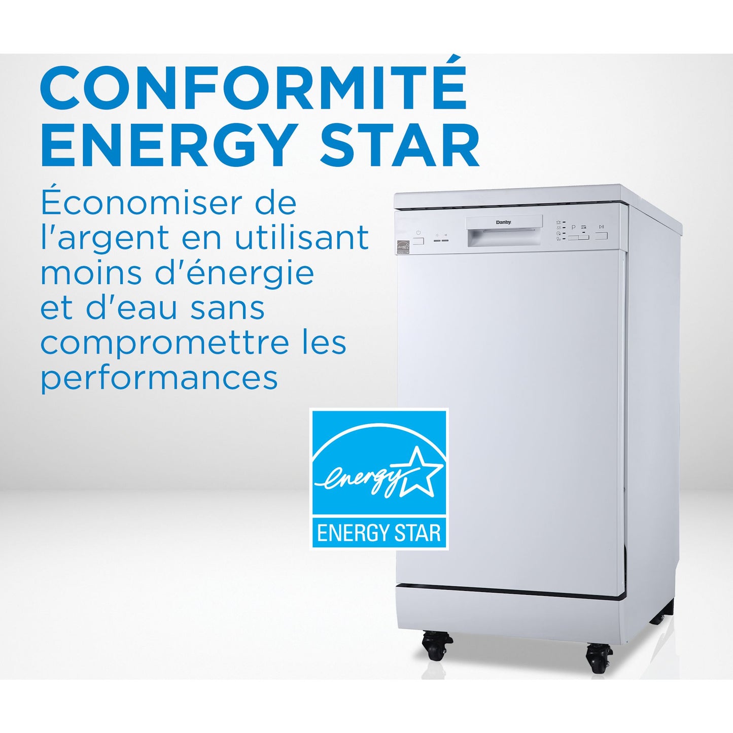 Lave-vaisselle portable Danby (DDW1805EWP) - Blanc