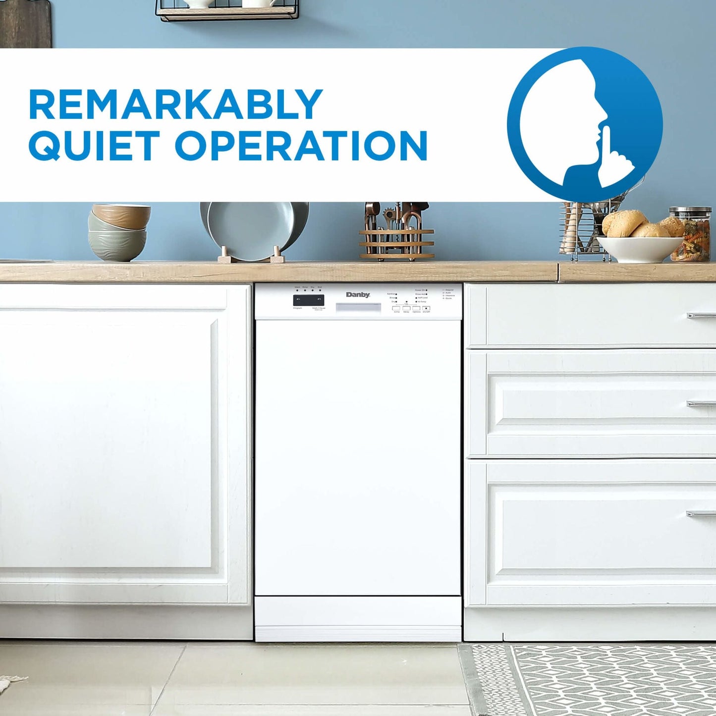 Lave-vaisselle Danby (DDW18D1EW) - Blanc