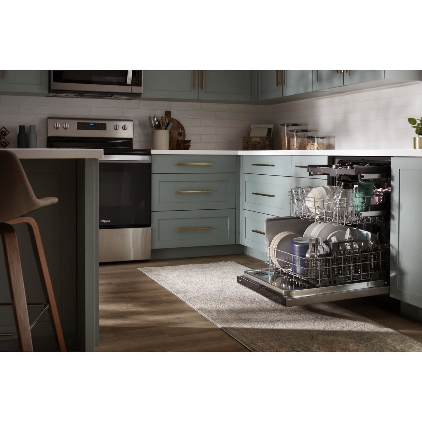 Lave-vaisselle Whirlpool avec cuve en acier inoxydable (WDT750SAKZ) - Acier inoxydable