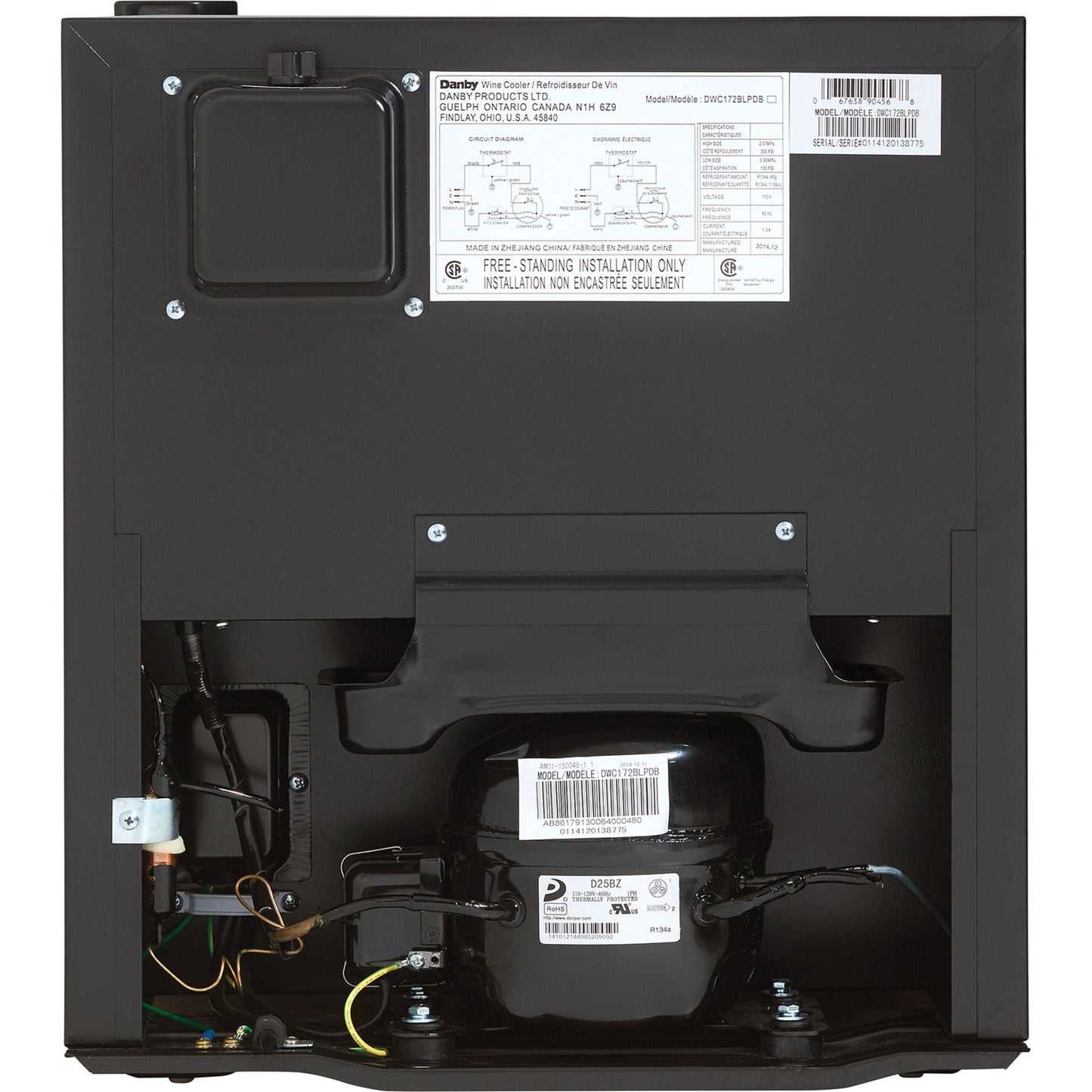 Cave à vin Danby (DWC172BLPDB) - Acier inoxydable