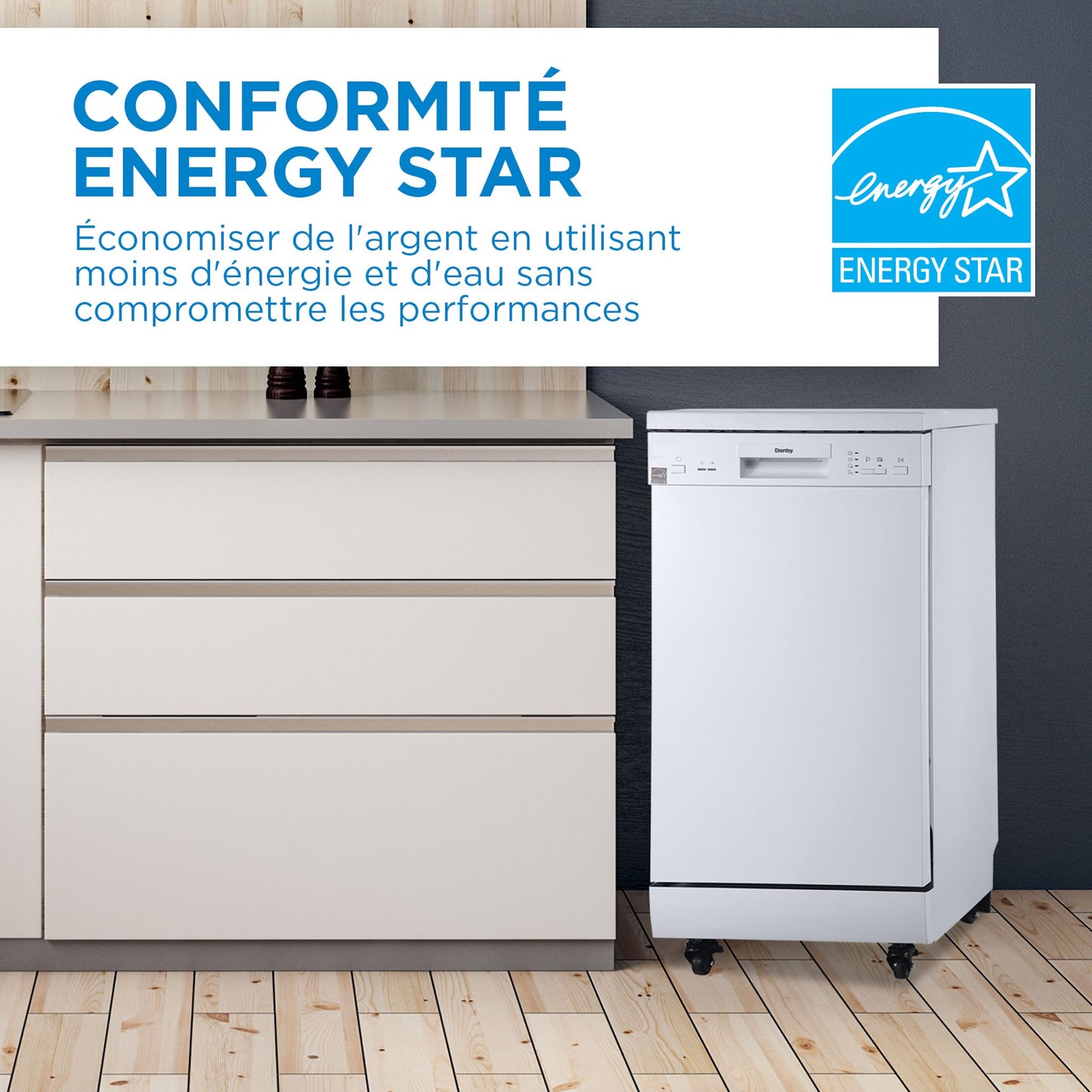 Lave-vaisselle portable Danby (DDW1805EWP) - Blanc