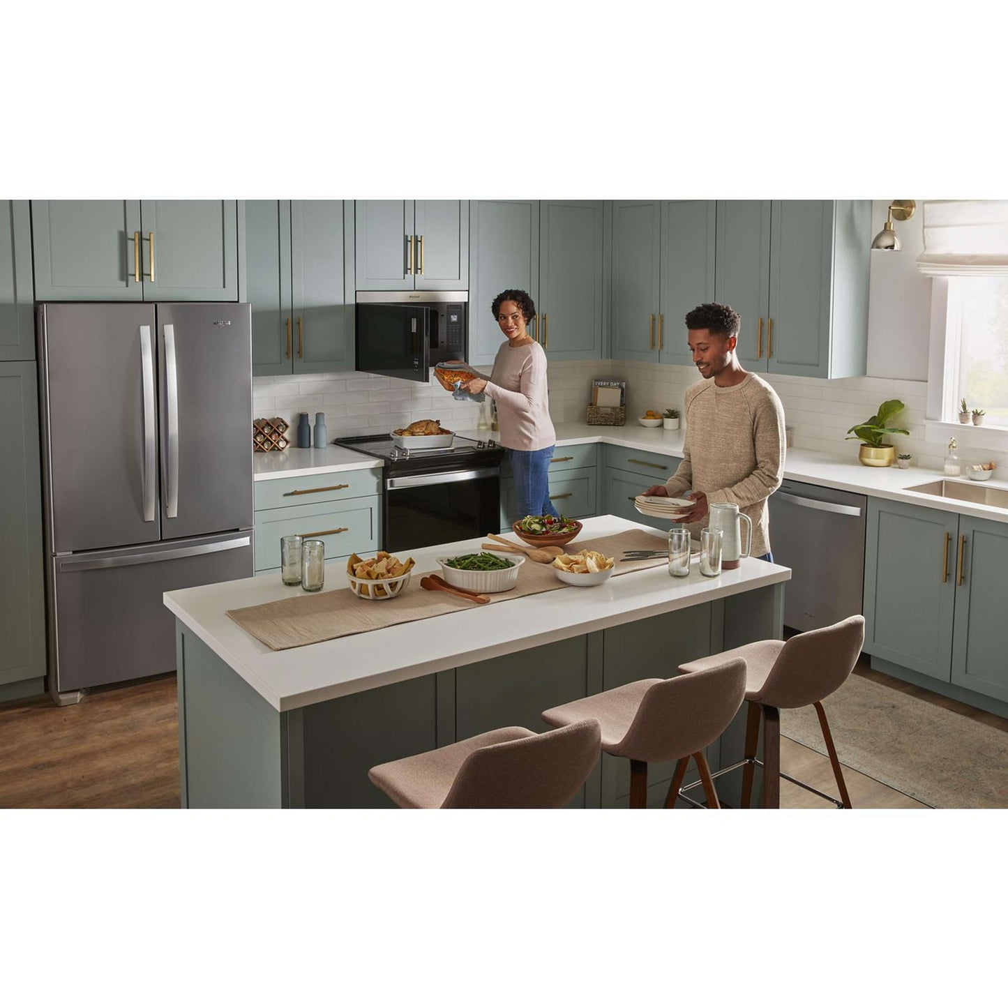 Micro-ondes Whirlpool à hotte intégrée (YWMMF5930PZ) - Acier inoxydable anti-traces de doigts