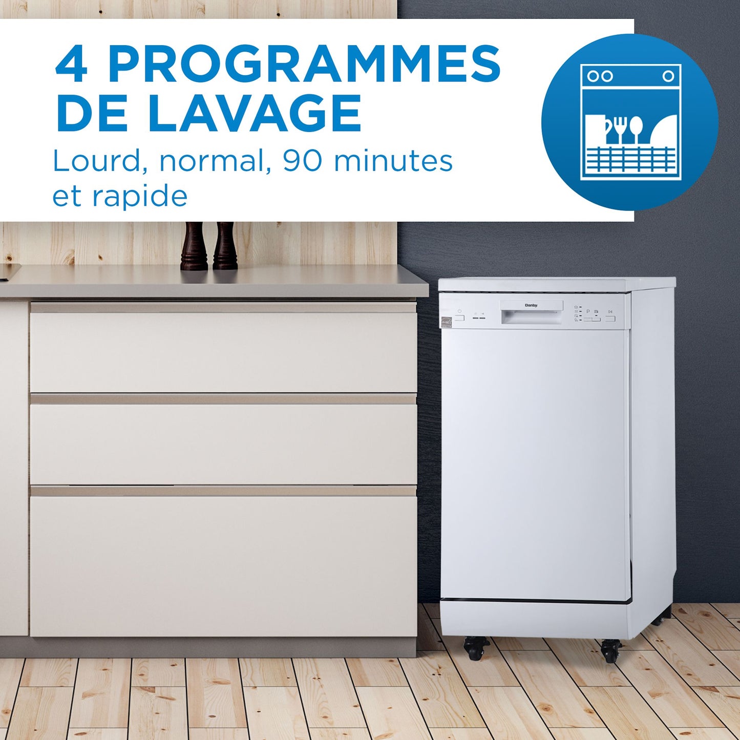 Lave-vaisselle portable Danby (DDW1805EWP) - Blanc