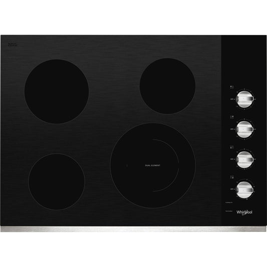 Plaque de cuisson Whirlpool 30 pouces (WCE55US0HS) - Acier inoxydable