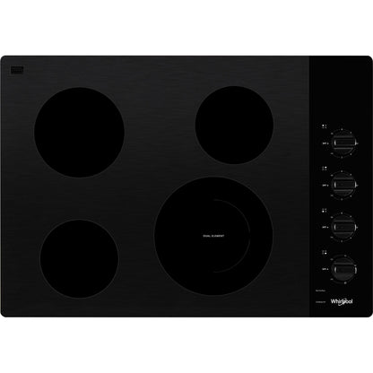 Plaque de cuisson Whirlpool 30 pouces (WCE55US0HB) - Noire