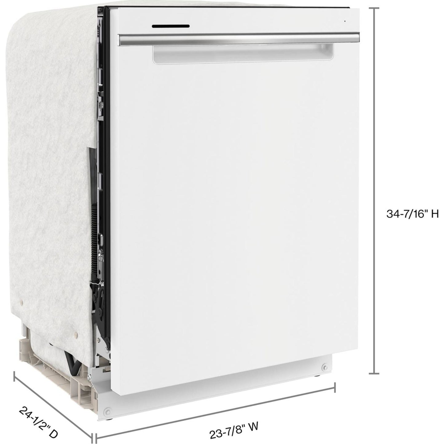 Lave-vaisselle Whirlpool avec cuve en acier inoxydable (WDTA50SAKW) - Blanc