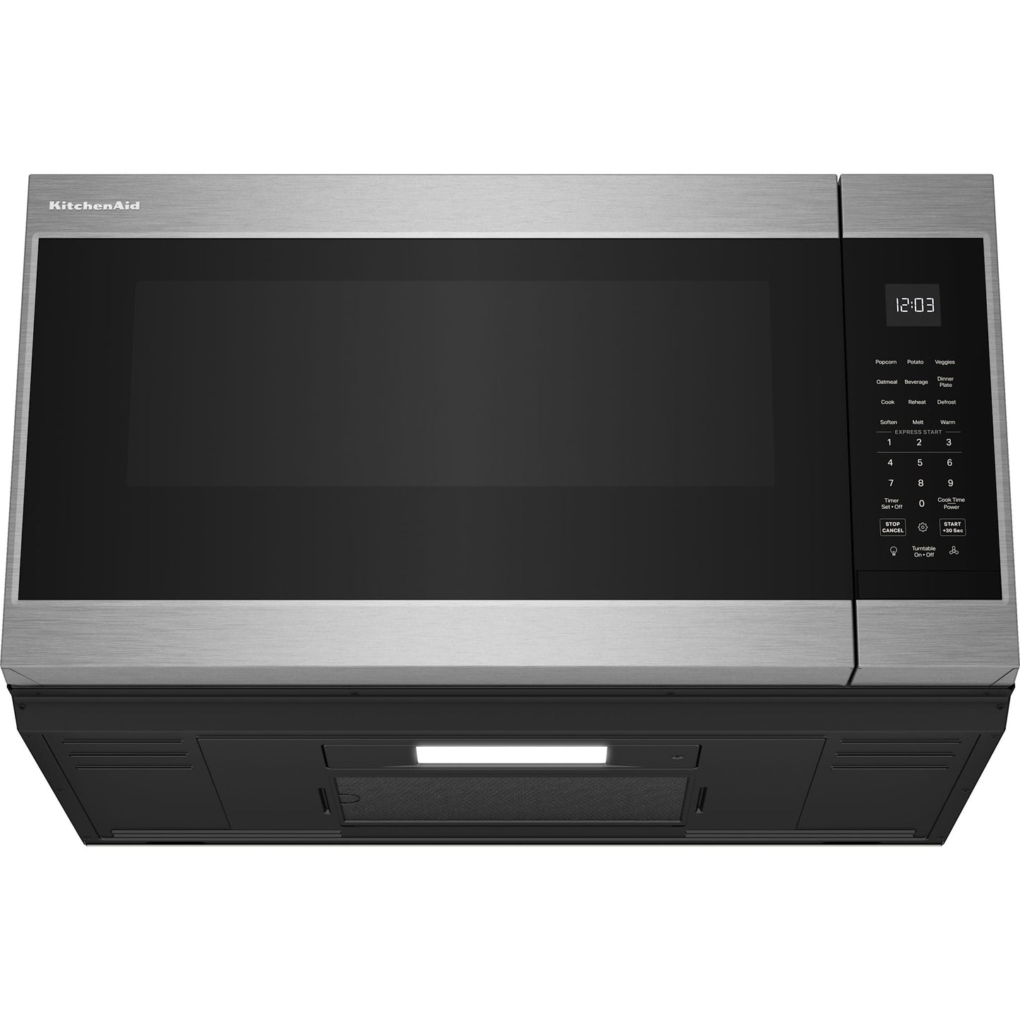 Micro-ondes KitchenAid à hotte intégrée (YKMMS130RPS) - Inox PrintShield