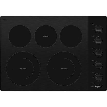 Plaque de cuisson Whirlpool 30 pouces (WCE77US0HB) - Noire