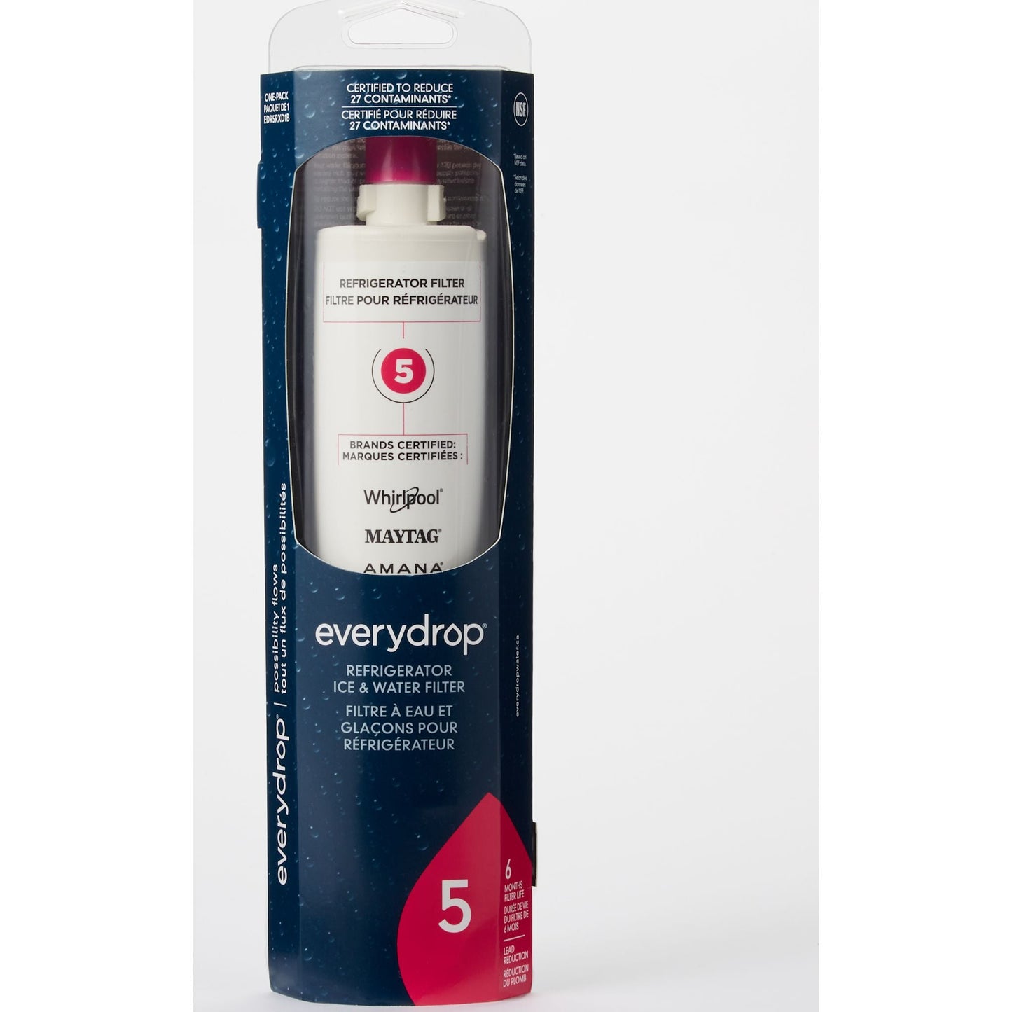 Filtre à eau Whirlpool - Pour montage sur le dessus (EDR6D1B)