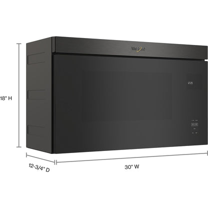 Four à micro-ondes Whirlpool à hotte intégrée (YWMMF5930PV) - Noir inox