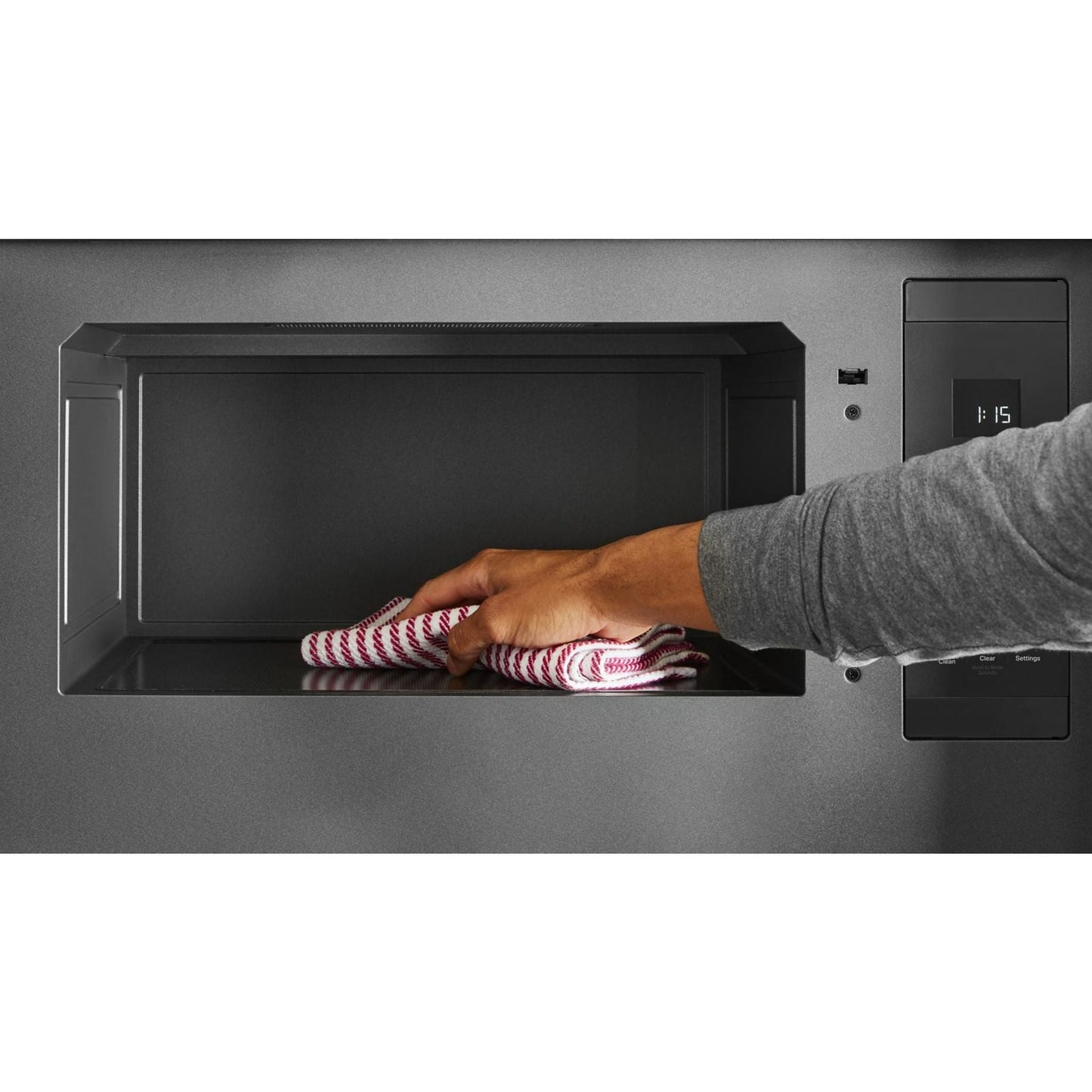Micro-ondes KitchenAid à hotte intégrée (YKMMF330PPS) - Inox PrintShield