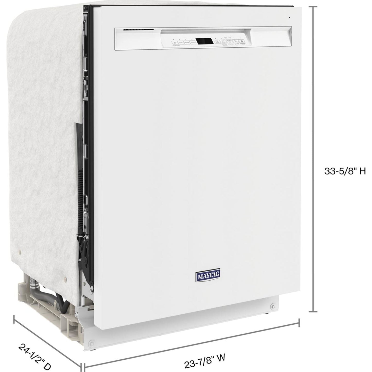 Lave-vaisselle Maytag, cuve en acier inoxydable (MDB4949SKW) - Blanc