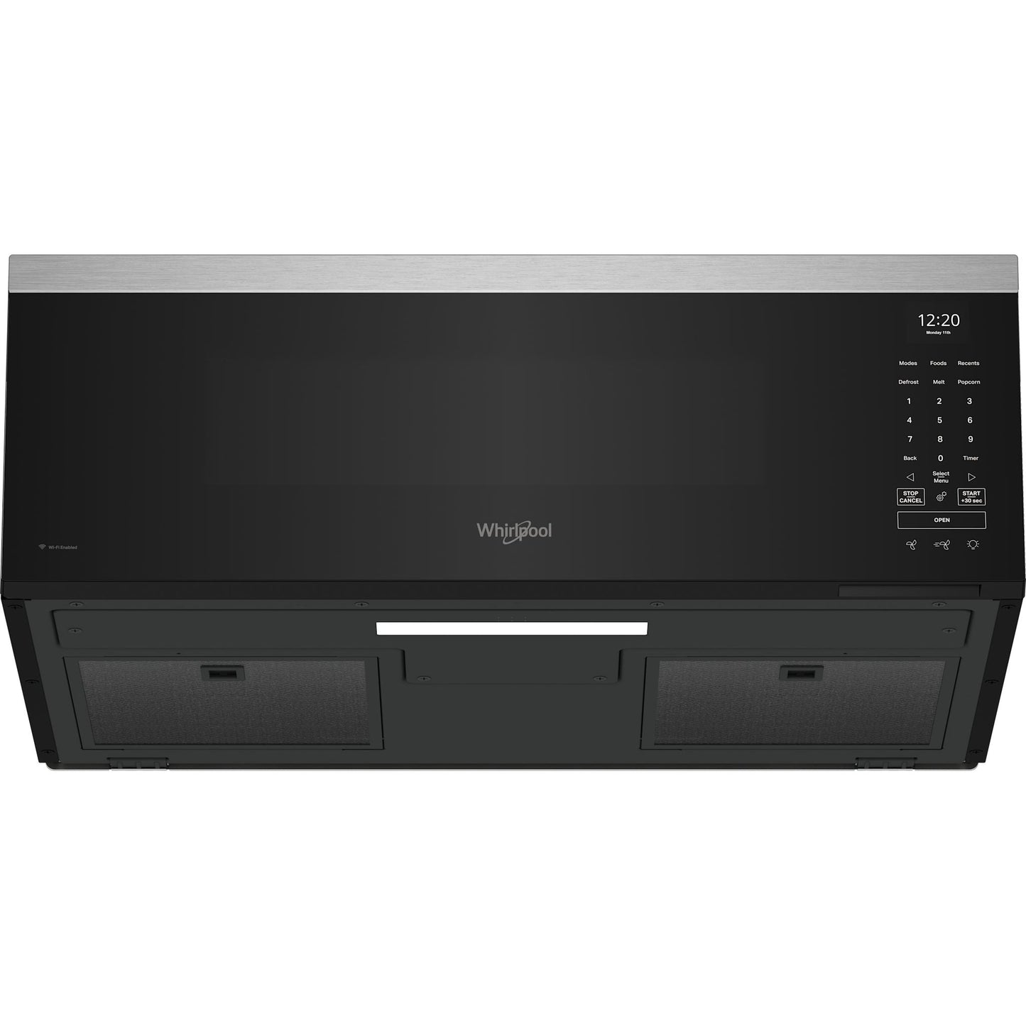 Micro-ondes à hotte intégrée Whirlpool (YWMML5530RZ) - Acier inoxydable anti-traces de doigts