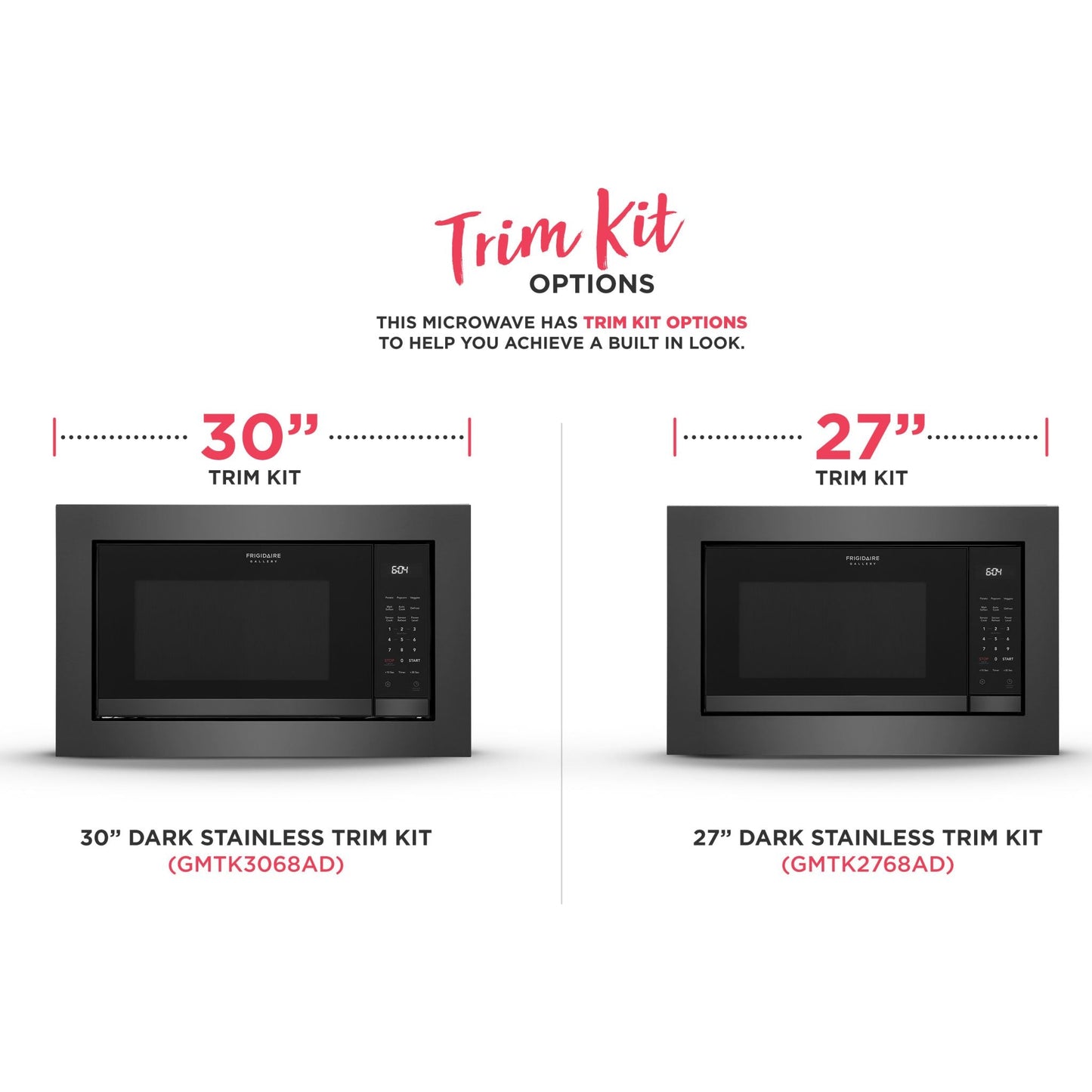 Kit de finition pour micro-ondes Frigidaire Gallery BI 30 (GMTK3068AD)