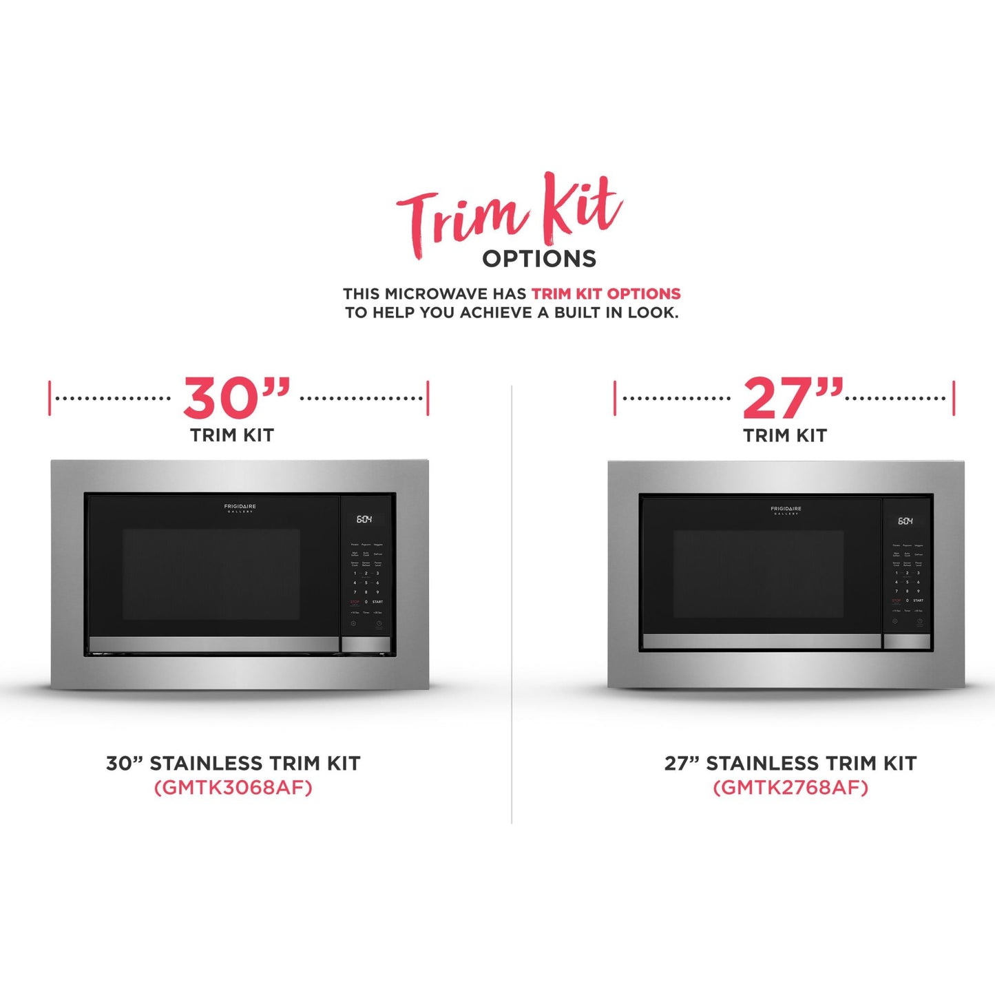 Kit de finition pour micro-ondes Frigidaire Gallery BI 30 (GMTK3068AF)