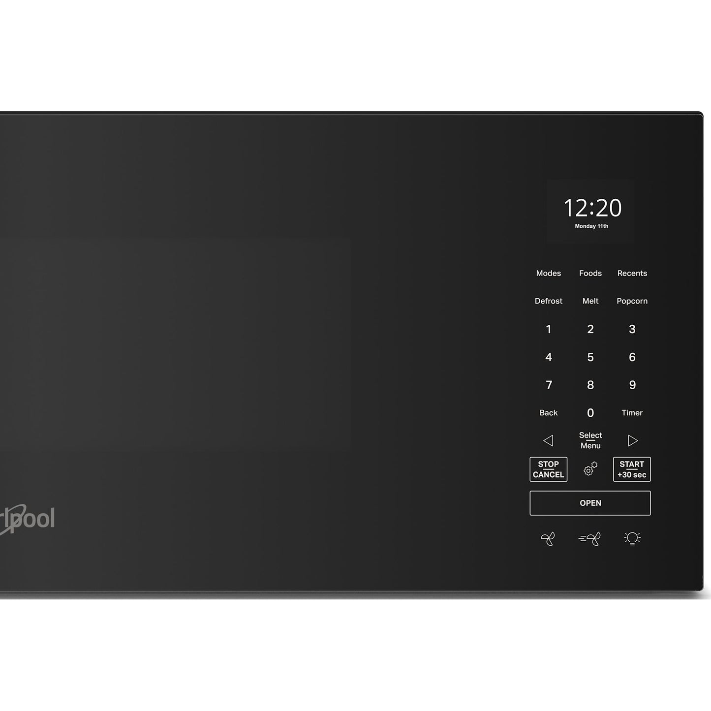 Four à micro-ondes Whirlpool à hotte intégrée (YWMML5530RB) - Noir