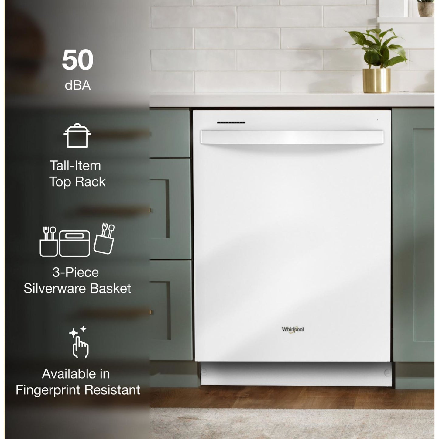 Lave-vaisselle Whirlpool (WDT740SALW) - BLANC