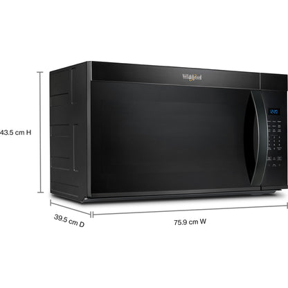 Four à micro-ondes Whirlpool à hotte intégrée (YWMMS3130RB) - Noir