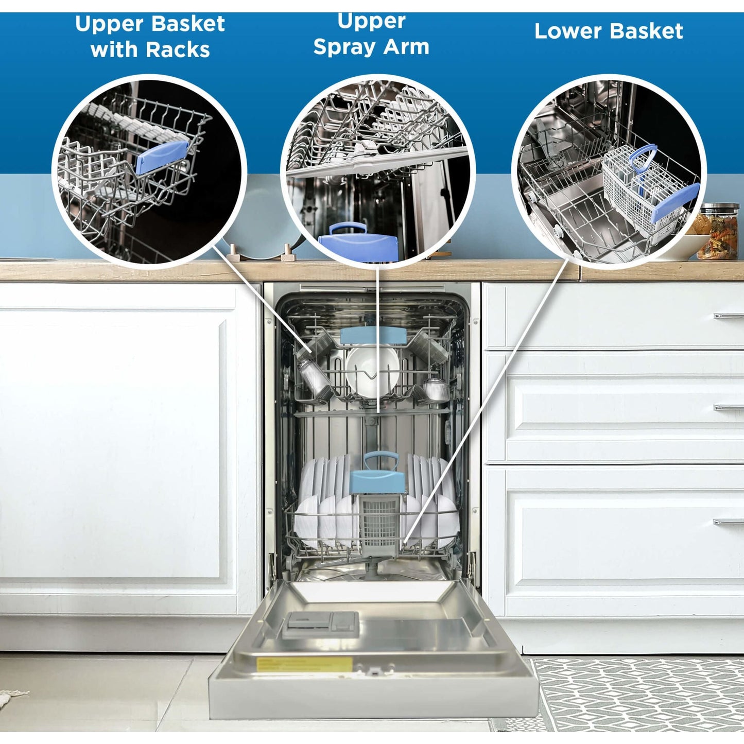 Lave-vaisselle Danby (DDW18D1EW) - Blanc
