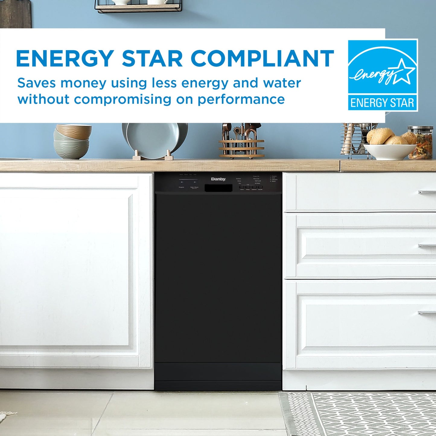 Lave-vaisselle Danby (DDW18D1EB) - Noir